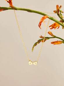 Collar personalizado con colgante de corazón 3D con inicial, collar personalizado con letra de oro, collar para mujer, joyería de verano, colgante con letra del nombre personalizado para madre, novia, mujer, regalo personalizado, regalo del Día de la Madre, accesorios de playa para mujer - Dorado - Ver 6