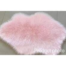 1pc Cloud-Shaped Faux Wool Rug - Modern Minimalist Design, Suitable For Living Room, Bedroom And Home Decor - Soft Plush Surface With Rubber Backing, Machine Washable - Winter Gift, Thick Rug, Autumn/Winter Plush Rug - Baby Pink - View 9