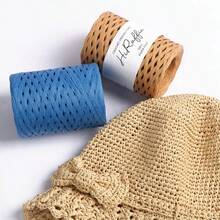 2捲 200m/捲 4mm彩色拉菲亞紙繩，適用於DIY手工、禮物包裝、草帽編織、花束裝飾、派對與節日裝飾配件、手工藝品與禮物，適合週年紀念、聖誕節、復活節、生日、新年 - 拉菲草 - 查看 6