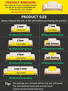 1 chiếc đệm sofa bằng vải jacquard mềm mại, chống trượt và chống mài mòn, chống bám bẩn và chống trầy xước do thú cưng, phù hợp sử dụng quanh năm cho phòng khách và phòng ngủ, có thể giặt máy. - Đen và trắng - Xem 5