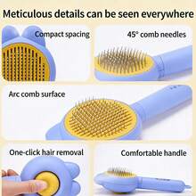 Bàn chải chải lông thú cưng, lược gỡ rối, bàn chải loại bỏ lông, đa năng cho chó. - Nhiều màu - Xem 7