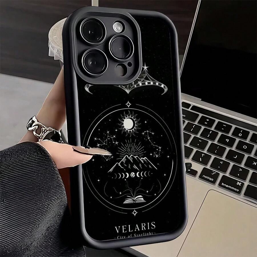 Funda para teléfono Acotar Velaris City of Stars para iPhone 16 17 Air 16E 15 14 Plus 13 12 Mini 11 Pro Max X Xs XR 7 8 SE, con protección de lente en escalón, funda de silicona suave, cubierta trasera, teléfonos móviles, bolsos, accesorios para móviles, fundas para teléfonos, decoración de interiores, accesorios, fundas transparentes para teléfonos, verano, correas para teléfonos, fundas para teléfonos de hombre, fundas negras para teléfonos, fundas rosas para teléfonos, funda para móvil para hombre, funda para móvil para mujer, protección para teléfonos móviles, accesorios de playa, regalos de fresa, fundas protectoras para teléfonos. - Estilo (1 pieza) - Ver 1