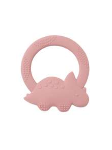 1 pieza Mordedor de silicona para bebé con forma de dinosaurio, adecuado para la dentición, masticación y juego diario de infantes - Multicolor - Ver 34