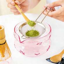 Bộ 2/5 món dụng cụ đánh trà Matcha hình bướm bằng thủy tinh - Bát trà Matcha kiểu Nhật, dụng cụ đánh trà Matcha bằng tre, rây lọc trà, thìa, lưới lọc, giá đỡ dụng cụ đánh trà, bộ dụng cụ hoàn hảo cho người mới bắt đầu thưởng thức trà Matcha. - Nhiều màu - Xem 8
