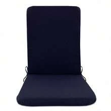 High Back Outdoor Chair Cushions-Water Proof Patio Dining Chair Cushions, Removable Machine-Washable Cover For Camping Beach Picnic Travel 17.72*41.34*1.18in - 黑白 - 查看 7