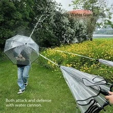 Transparent Umbrella Water Blaster, 2-In-1 Water Gun & Shield For Outdoor Water Fights-Transparent Water Blaster Umbrella, Dual-Purpose Water Gun & Shield For Outdoor Summer Activities - Multicolor - View 7