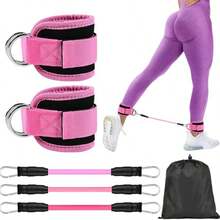 Adjustable Ankle Strap, 3 Different Resistance Levels Ankle Resistance Bands - Multicolor - View 10