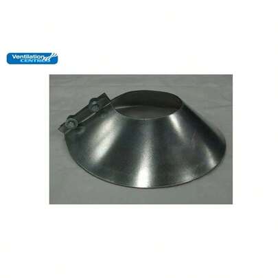 200mm Storm Collar Woodburner Chimney Flue Pipe Galv Steel Weather Skirt Ducting