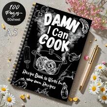 1本彩色食谱书，适合烹饪爱好者，DIY膳食计划本和家庭食谱，非常适合收集食谱，创意烹饪日志，设计充满活力，不含笔。 - C - 查看 3