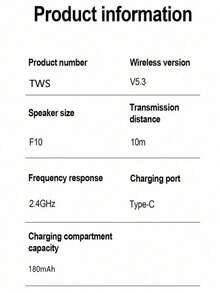 TWS蓝牙耳机 LED显示屏 运动耳塞 降噪立体声耳机 - 查看 3