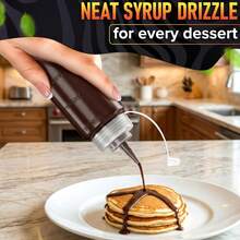 2pcs Condiment Squeeze Bottles, Tomato Sauce/Salad Dressing Dispenser Bottles, Plastic Squeeze Bottles For Kitchen Condiments - White - View 10