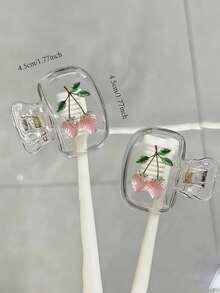 2pcs Strawberry Shaped Toothbrush Holder - Cute Design Travel & Home Storage Box With Transparent Cover, Compact Portable Design For Easy Carrying, Protect Toothbrush Head, Dual Drainage And Ventilation, Suitable For Home, Dorm And Travel | Adorable Toothbrush Head Storage Box, Ideal For Bathroom Organization, Fit For Home And Dorm Use - Multicolor - View 9