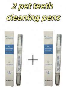 2pcs Pet Teeth Cleaning Pen, Gum Care - Simple And Easy-To-Use Pet Teeth Cleaning Tool For Removing Tartar And Plaque, Teeth Whitening And Deodorizing On Dogs And Cats, Foam Cleaning For Small Pets, New Pet Toothbrush, Gentle Care, Pet Teeth Cleaning Pen. - Multicolor - View 13