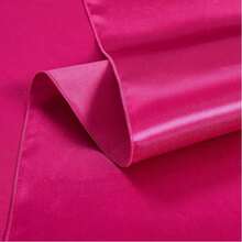 1pc Multi-Color Satin Tablecloth, Wedding Decoration Tablecloth, Party Decor Tablecloth - Hot Pink - View 9