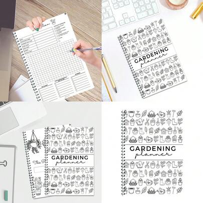 1pcPlant Care Planning Notebook / Loose-Leaf Book / Plan Book Gardening Planner Comprehensive Vegetable Garden Book 12-Month Plant Care Trackers Gardening Planning Notebook Indoor Plant Care Planner