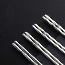 10pcs/Set High-Quality Reusable Chopsticks, Random Assorted Japanese Style Cutlery Set, Suitable For Kitchen, Sushi, Holidays Gifts, Elegant Stainless Steel Reusable Chinese/Japanese/Korean Chopsticks - Multicolor - View 2