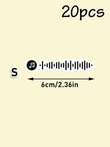 Custom Music Code Stickers, Personalized Soundwave Guitar Decals, Customized Song Wave Stickers, Customizable Music Note Decor Stickers, Ideal Mother'S Day & Musician Gift, Thoughtful Present For Family & Friends, Unique Decor For Guitars, Laptops & Journals, Memorable Custom Audio Keepsake - Style a - View 13