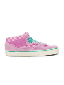 Giày Vans Half Cab dành cho nam và nữ, kiểu dáng cổ cao, phối lông thú, họa tiết bàn cờ, VN000CMUDTB - Hồng - Xem 3
