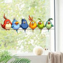 BRUP 1/3 Sheets Kids Window Clings Removable Jungle Animals Cartoon Decor – Cute Forest Animal Window Decals For Nursery, Bedroom, DIY Room Makeover,Fun Animal Friends - Multicolor - View 6