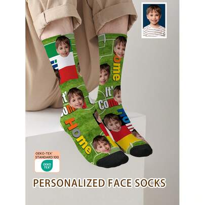 1 Đôi tất in hình mặt theo yêu cầu, tất in ảnh theo yêu cầu, tất in hình tùy chỉnh, tất in hình mặt hài hước cá nhân hóa, tất in hình theo yêu cầu, in bất kỳ khuôn mặt nào lên tất, quà tặng kỷ niệm, quà tặng Valentine, quà tặng sinh nhật, quà tặng đám cưới, quà tặng Ngày của Mẹ, quà tặng Ngày của Cha, quà tặng bạn thân