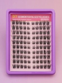 100 Clusters Of Single Cluster False Eyelashes, Soft, 5-16mm Mixed Length Combination, Popular Eye Makeup Tool, Suitable For Various Occasions, Loved By Korean, Japanese And European Girls, Hot Selling Styles, Charming Natural Appearance, Slender And Naturally Curled Eyelashes, Cat Eye Eyelashes, Comic Eyelashes, Women's Daily Commuting, Travel, Festivals, Parties, Daily Makeup - D - View 3