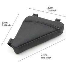 Bicycle Triangle Frame Bag Quick Release Mountain Bike Front Bag Rear Bag Tool Bag Outdoor Cycling Equipment Accessories , Bike Bag - Black - View 5