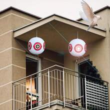 40厘米吓眼气球，视觉威慑，防止鸭子、鸽子、啄木鸟靠近游泳池，花园配件 - 彩色 - 查看 4