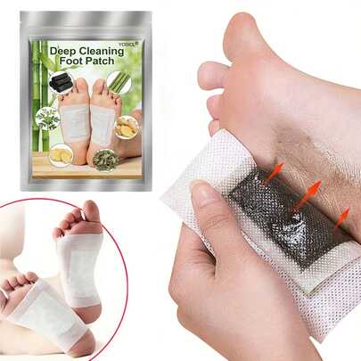 10/30/50pcs Foot Patches Made From Natural Vinegar And Ginger Powder For Foot Care, To Be Used After A Foot Bath