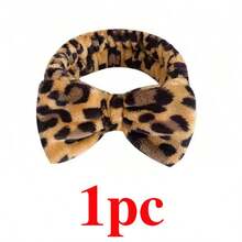 1/3pcs Leopard Print Bow Headband, Wrist Wrap Set With Printed Headscarf, Absorbent Wristband, Reusable Washing Wristband, Soft Microfiber Towel Wristband, Facial Cleansing Wristband For Women, Girls, Yoga, Running - Multicolor - View 15
