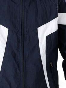 Áo khoác gió nhẹ, thoáng khí, phối màu hải quân, áo khoác chống nắng đa năng mùa hè dành cho nam. - Màu xanh lam - Xem 7