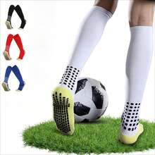 1 Paar rutschfeste Kniestrümpfe, atmungsaktive Sportstrümpfe für Training & Outdoor-Sport (4 Farben erhältlich) - A - Übersicht 1