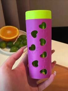 1pc New Detachable Pet Slow Feeder Toy | Chew-Resistant Snack Rolling Cylinder, Energy Consumption & Boredom Relief Tool, Suitable For Medium/Small Cats & Dogs, Indoor/Outdoor Use - Purple - View 4