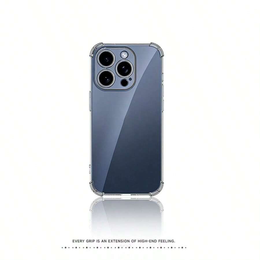 Shockproof Transparent Phone Case For IPhone 12, 12 Pro, 13 Pro Max, 14, 14 Pro Max, 15, 15 Plus, 16, 16 Pro Max, 17, 17 Pro, 17 Pro Max - Clear - View 1