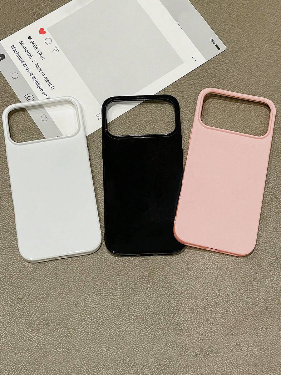 3件裝經典亮面糖果色果凍手機殼,相容 Apple 17、AIR、17PRO、17PROMAX、16promax、16E、17E、14/13、12、11 Pro Max、XS Max、X、XR、8、7、6S、Plus、Mini、GalaxyA13 5G S21 FE5G A15 A21S A34 A12 S21 S25 S26 及其他機型,防震手機殼,適合作為女友、男友或自己的生日禮物 - 彩色 - 查看 1