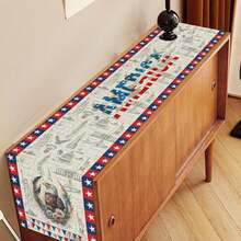 4th Of July Tablecloth, American Flag Eagle Independence Freedom Star Kitchen Dining Table Decor Cloth, Suitable For Holiday Living Room Home Party Decoration, 13x35/13x47/13x59/13x72/13x90/13x108 Inches - Multicolor - View 6