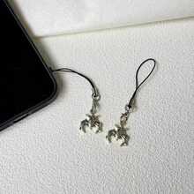1/2 chiếc phụ kiện trang trí điện thoại hình con dơi cổ điển, phụ kiện điện thoại sáng tạo, mặt dây chuyền tối giản thanh lịch tinh tế, bùa nhỏ xinh đa năng, phù hợp với điện thoại thông minh. - Bạc - Xem 10