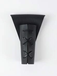 1 Bao đựng quạt giả da thời Trung cổ - Giá đỡ quạt có thể điều chỉnh với thiết kế buộc chéo, Túi đựng quạt phong cách Gothic phù thủy dành cho LARP, Cosplay & Lễ hội thời Phục Hưng - A - Xem 12