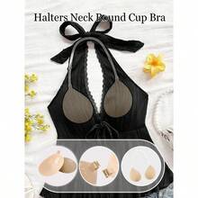 1pc New Strapless Round Cup Push-Up Invisible Self-Adhesive Bra, With Adjustable Shoulder Strap Suitable For Camisole And Backless Dress - Nhiều màu - Xem 2