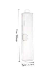 1/2/4pcs Detachable Transparent Desktop Storage Box Set, Flip Lid Dust-Proof Portable Container, Convenient Design, Suitable For Makeup Tools, Brushes, Tableware And Beauty Accessories Plastic Storage Box, Multi-Functional Storage Box, Suitable For Home Vanity, Bathroom And Daily Small Items Organization - Clear - View 3