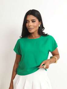 Basic Cropped Top With Perfect Fit, Factory Price - Get Yours Now! - Bandera Verde - Ver 7