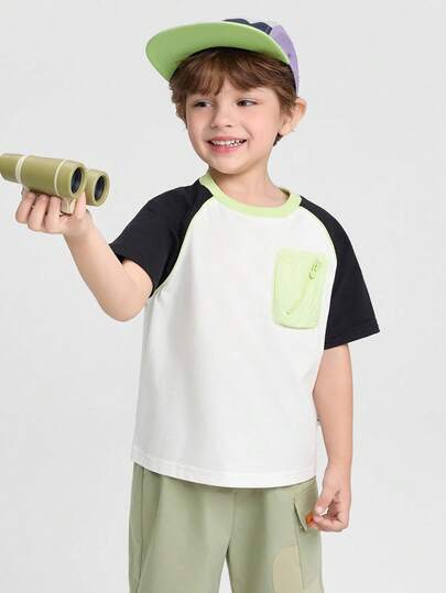 Balabala Boys Cotton T-Shirt Soft Breathable Lightweight Cozy Casual Everyday Summer Top 2026