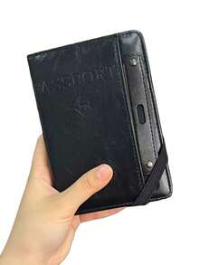 1pc Multifunctional Passport Holder & Card Case, PU Leather Passport Cover, Suitable For Travel, School, Vacation, Business Trip, Unisex, Multifunctional Passport Holder Card Case ID Card Boarding Pass Wallet, Storage Pouch - View 12