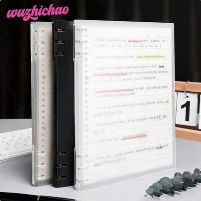 Wuzhichao, Yüksek Kaliteli Koruyucu Kağıttan Üretilmiş Şeffaf Dosya Defteri, 120 Sayfa, PP Kapak, Dayanıklı, Çıkarılabilir Şeffaf Spiral Bağlama, Şeffaf, Siyah ve Gri Renk Seçenekleri. Muhasebe, Ofis, İş, Okul, Günlük ve Okula Dönüş İhtiyaçları İçin Uygundur.