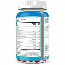 Teen Boy's Daily Essentials Multivitamin Gummies, Teen Boy Vitamins With Vitamin C, Vitamin D, Raspberry Natural Flavor, 120 Gummies - 120 cái (Gói 1) - Xem 9