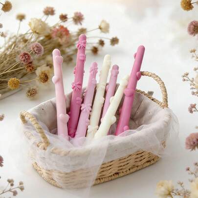 1pc Long Heart-Shaped Bow Pillar Candle With Heart-Shaped Relief And Bow Design - Fragrant - Smoke-Free, Long-Lasting Fragrance, Suitable For Home Decoration, Perfect For Bedroom Environments And DIY Gifts. Suitable For Home Decoration, Fireplace, Living Room, Central Decoration, Office, Valentine's Day Gifts, Candle Sets, Aromatherapy Candles, Friend Gifts, Women's Gifts