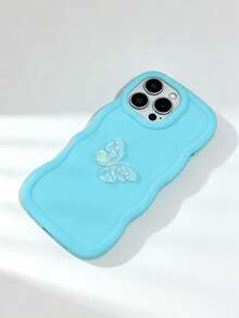 1 chiếc ốp lưng điện thoại DIY hình bướm Macaron, ốp lưng silicon bán chạy nhất năm 2026 kèm dây đeo, chống sốc, tương thích với Samsung Galaxy S26, S25, S24, S24Plus/S24+, S24Ultra, S24FE, S20, S21, S22, S23 và 11/11 Pro/11 Pro Max, 12/12 Pro/12 Pro Max, 13/13 Pro/13 Pro Max, 14/14 Pro/14 Pro Max, 15/15 Pro/15 Pro Max, 16/16 Pro/16 Pro Max, 16E, G04, G05, G13, G14, G15, G22, G24, G32, G60, G85 - Màu xanh Bạc hà - Xem 2