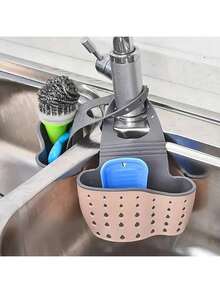 1 pieza Soporte para esponja y estropajo para fregadero - Organizador ajustable para fregadero de cocina - Multicolor - Ver 14