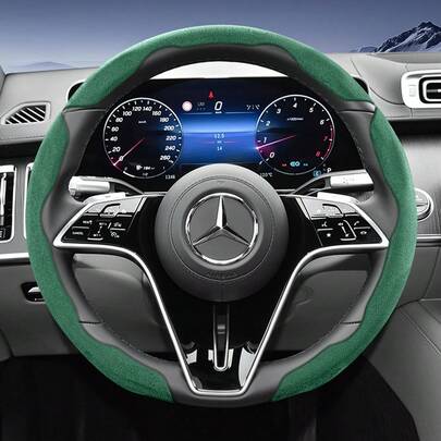 Hocasen Bọc vô lăng bằng da lộn Alcantara, thiết kế thể thao mới, phân đoạn, chống trượt, lắp đặt nhanh, siêu mỏng, phù hợp với các dòng xe GLC/GLE/C-Class/CLE/A-Class/CLA/GLA/GLB/E-Class/S-Class/Maybach/Sprinter/Vito/Citan/GLS/G-Class/G Wagon/EQB/EQE/EQS/Eqa/CLS/SL. Màu đen, nâu, mocha, nâu, cam, đỏ, xanh lá cây.