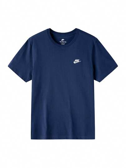 Nike Men's Casual Tee, 2026 Summer New Classic Small Logo Breathable Crew Neck Short Sleeve T-Shirt AR4999-410