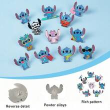 Monogram 1pc Officially Licensed Metal Alloy Cartoon Brooch, Cute Collectible Gift, Anime Peripherals, Skull Model Jewelry Decoration For Backpack, Clothes, Pencil Case, Daily Wear, Birthday Gift, Fashion Pin - Multiple Styles - View 4